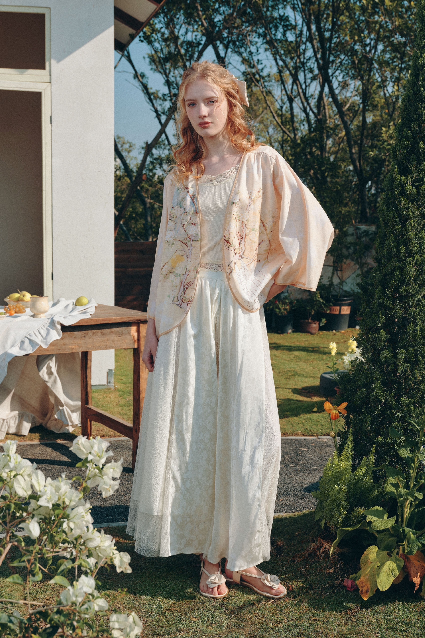 Loose Fit Printed Jacket