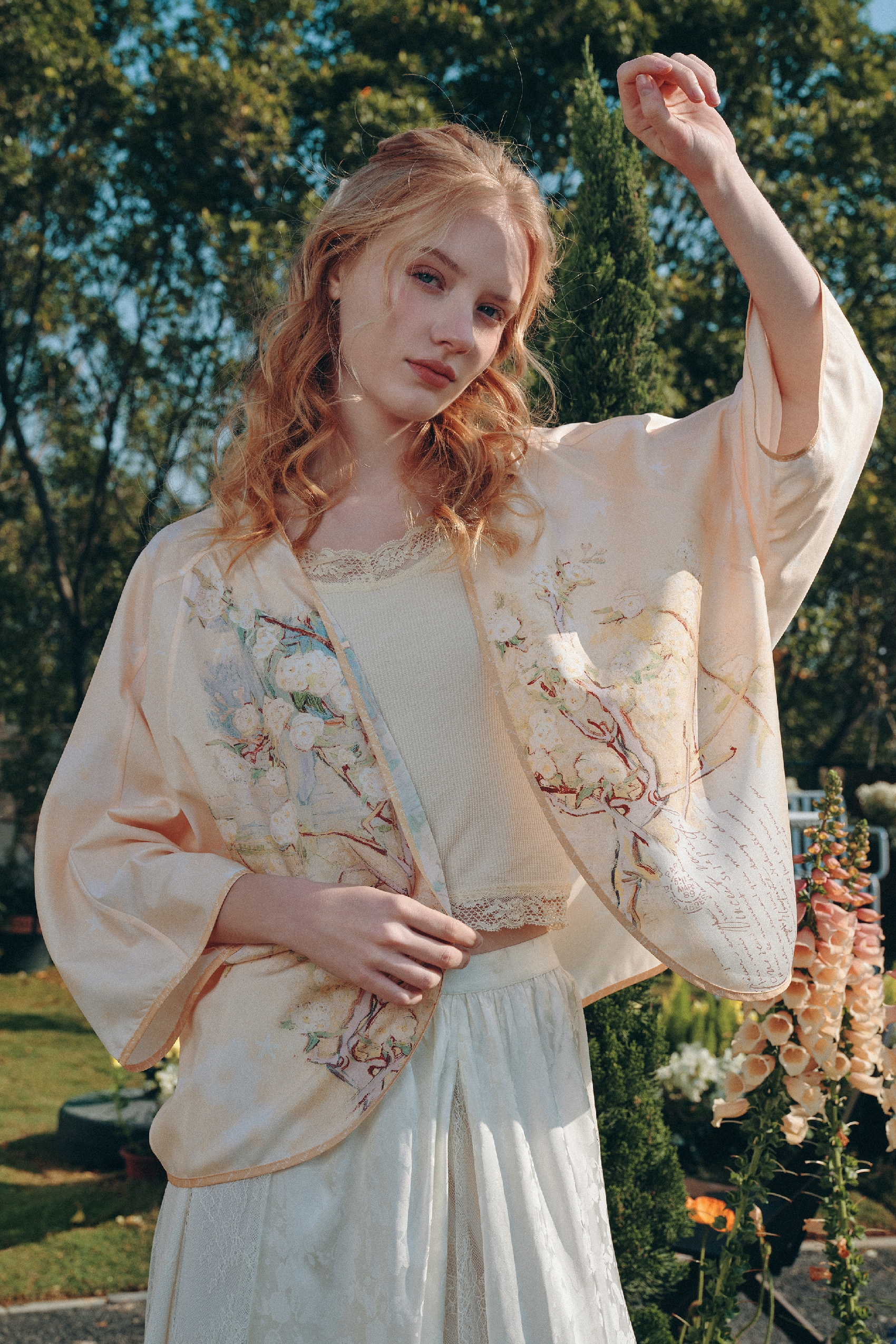 Loose Fit Printed Jacket