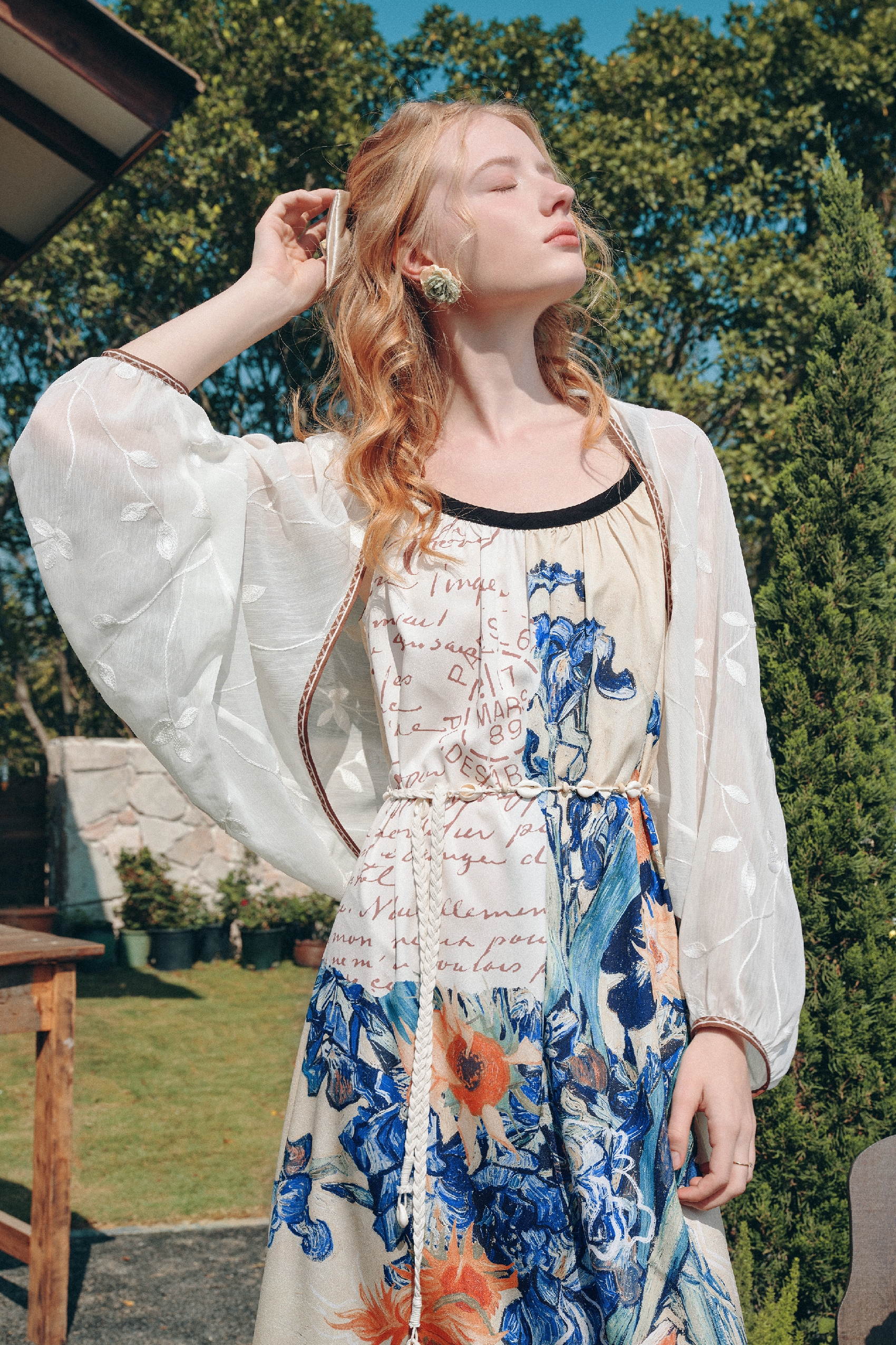Embroidered Cardigan Jacket
