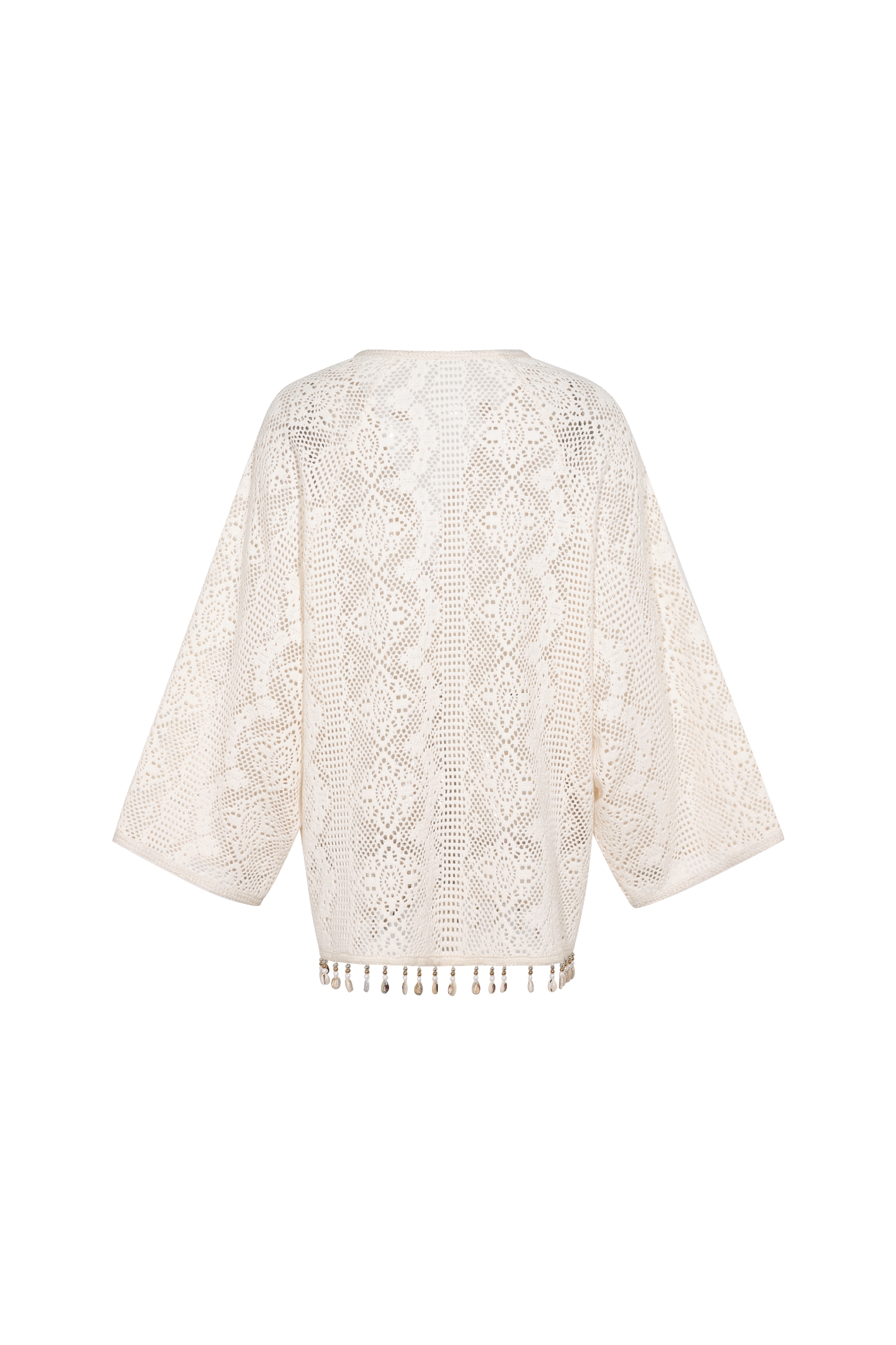 Lace Waist Cinched Short Cardigan-LYONSENS