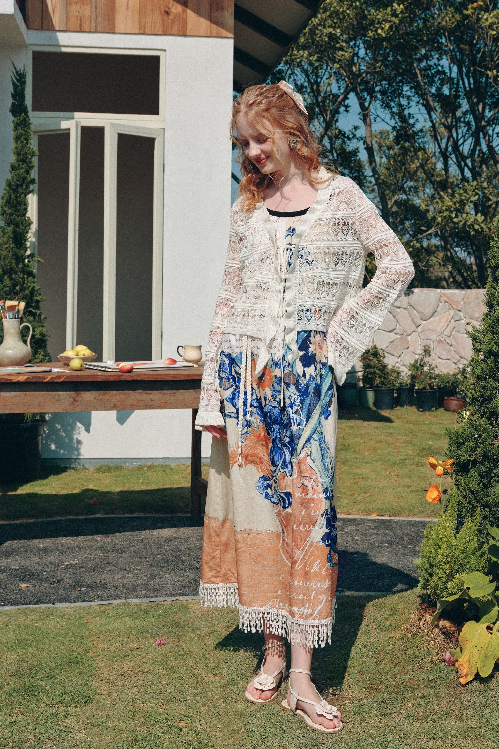 Hollow Knit Cardigan