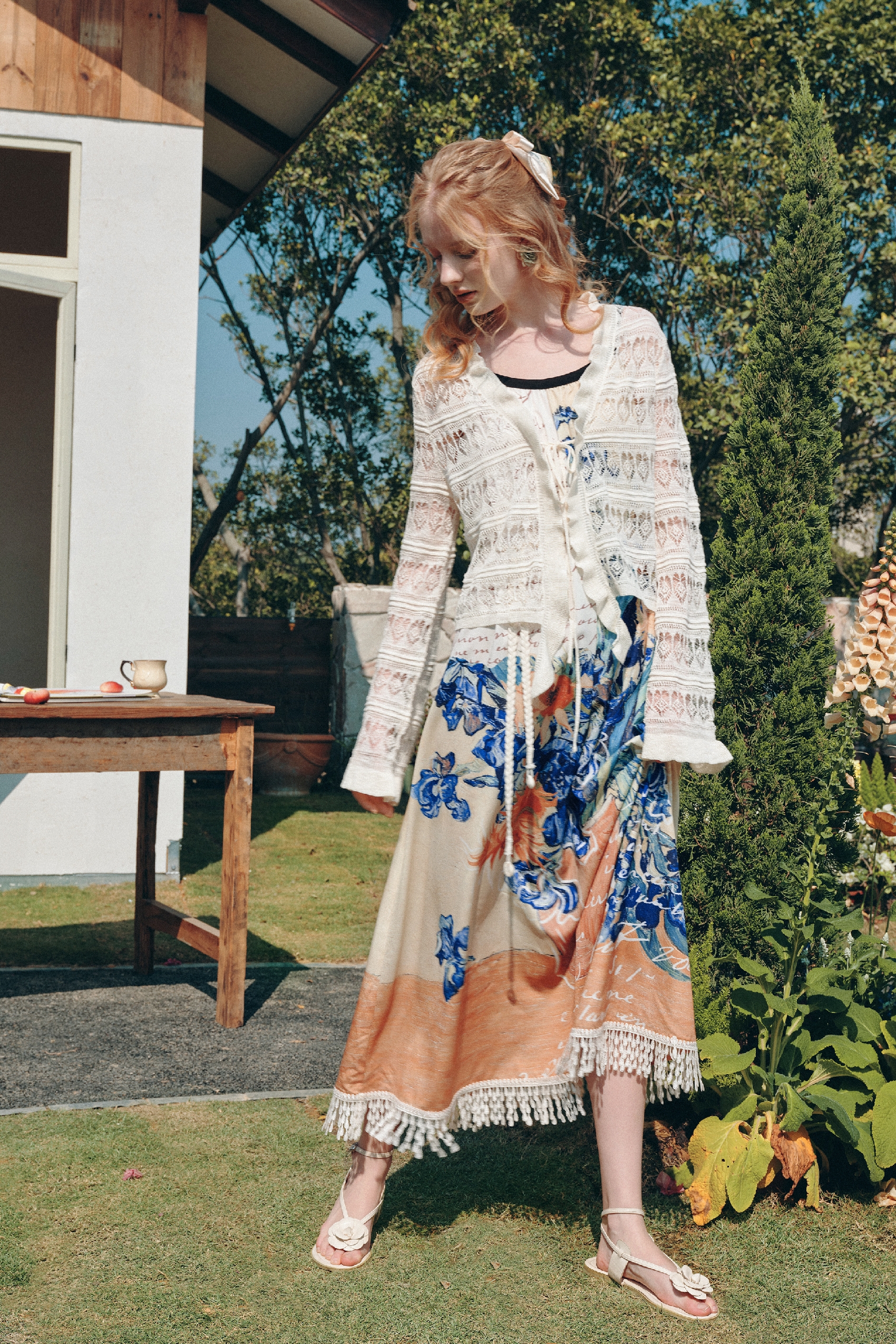 Hollow Knit Cardigan