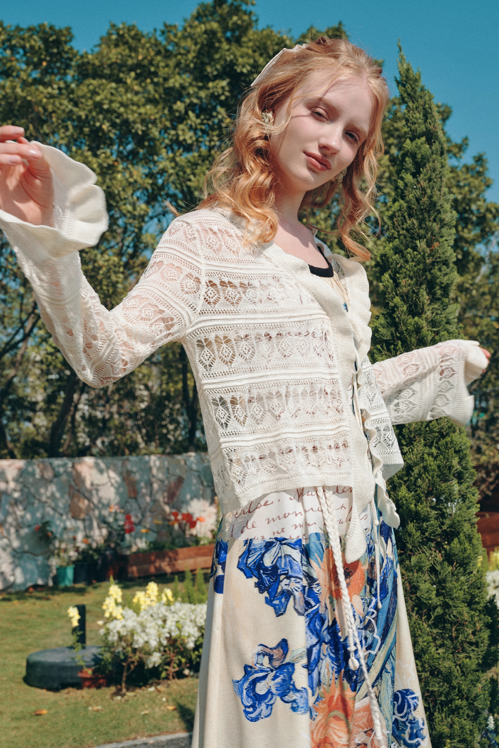 Hollow Knit Cardigan