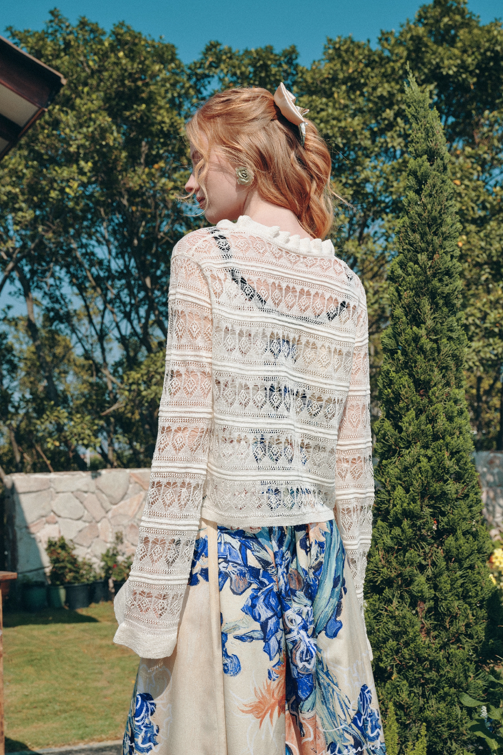 Hollow Knit Cardigan