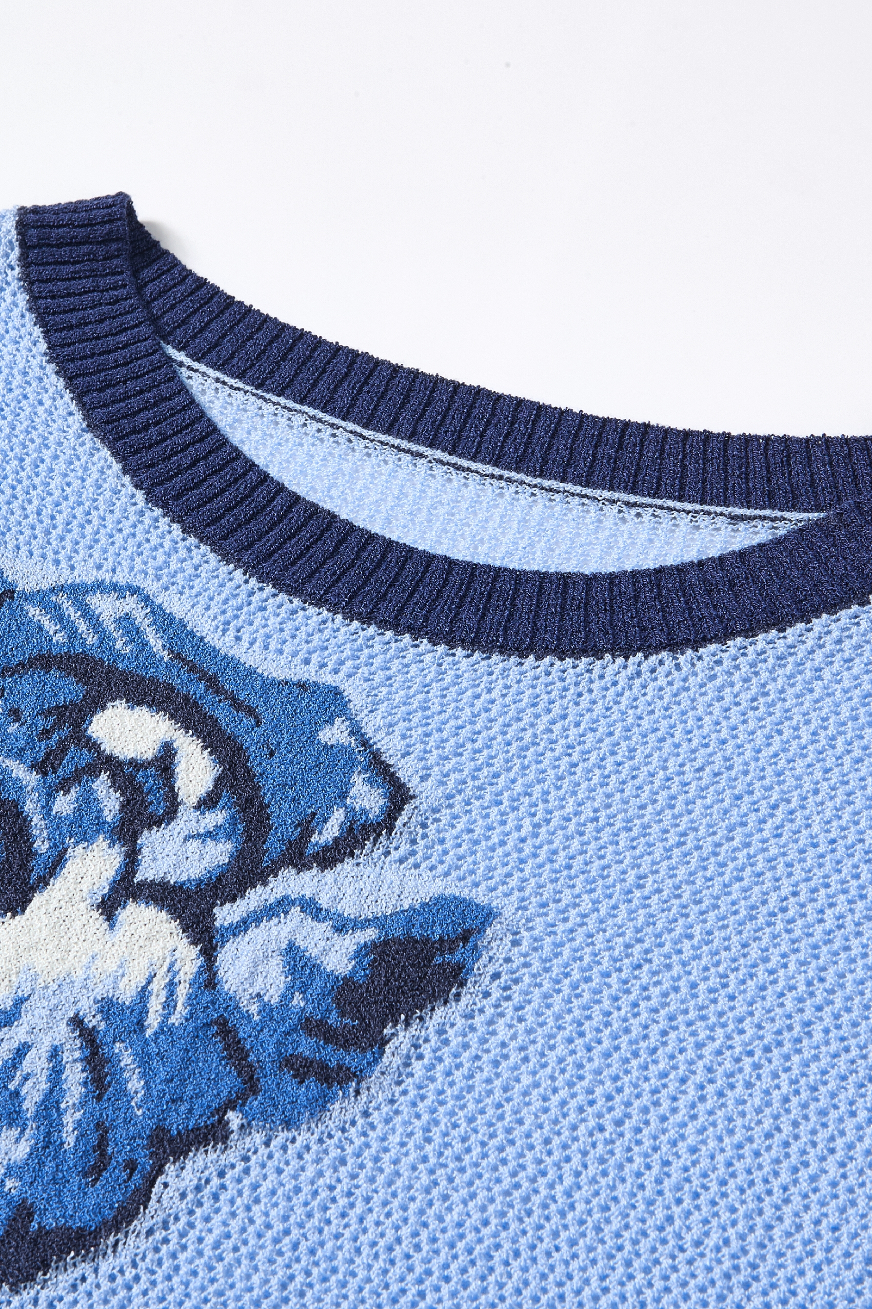 Fringe Short Sleeve Knit Top