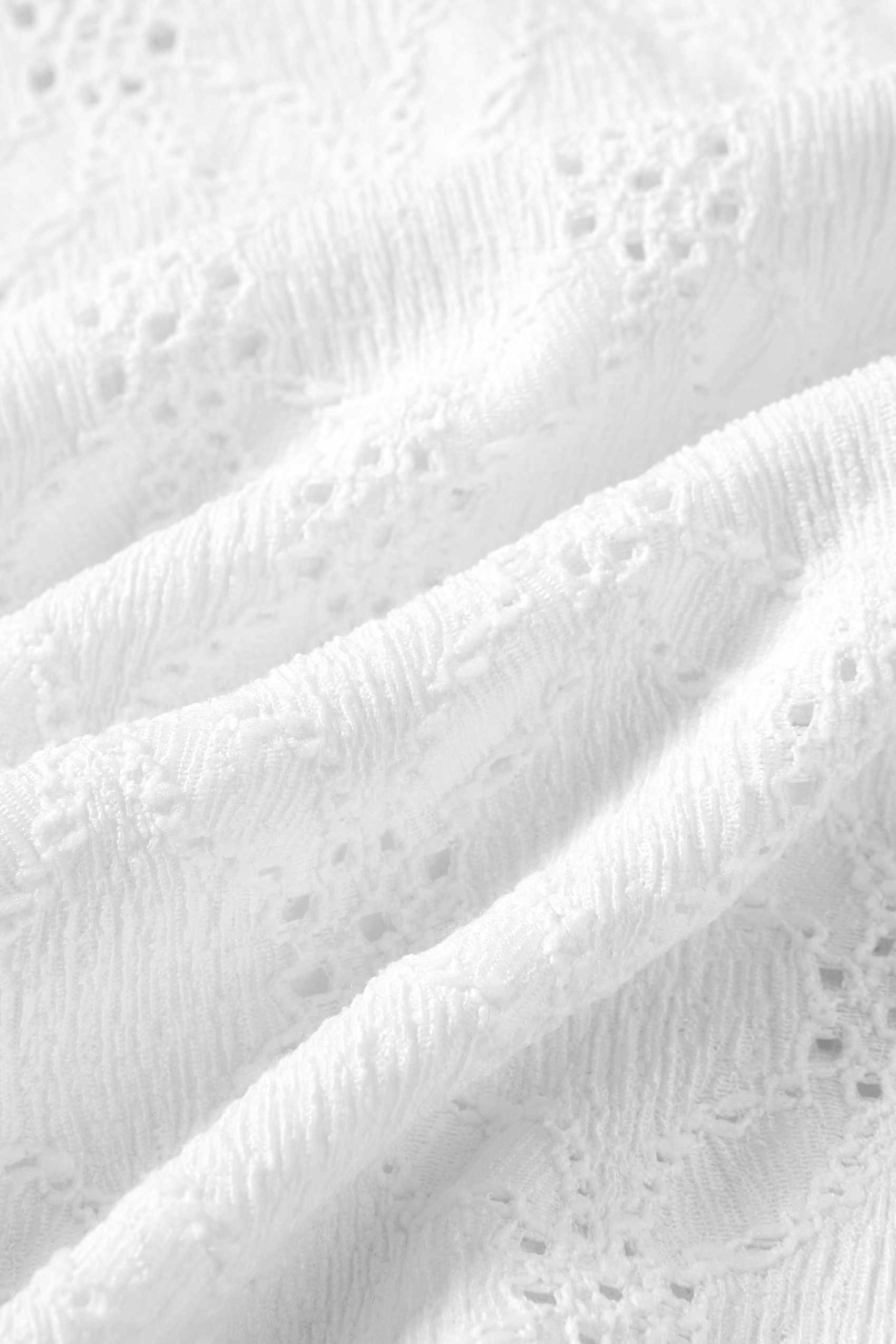 Lapel Embroidered Knit Top