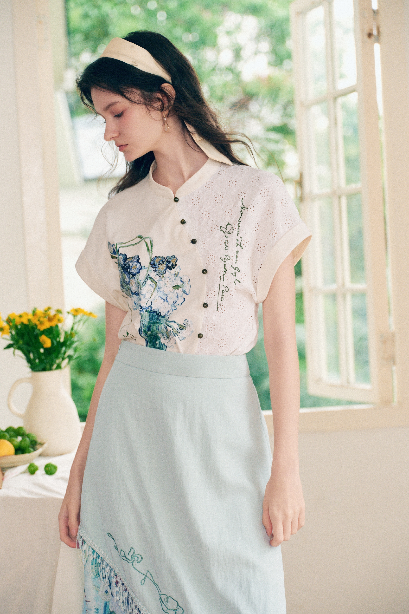 Vintage Short Sleeve Knit Top