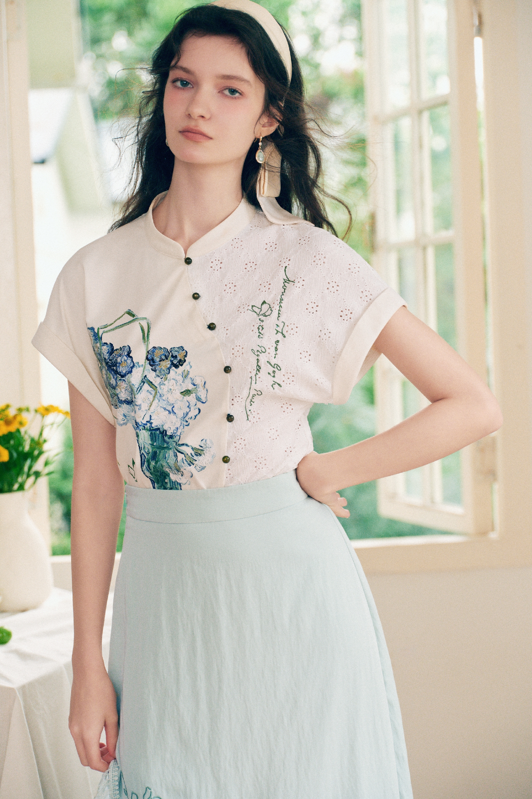 Vintage Short Sleeve Knit Top