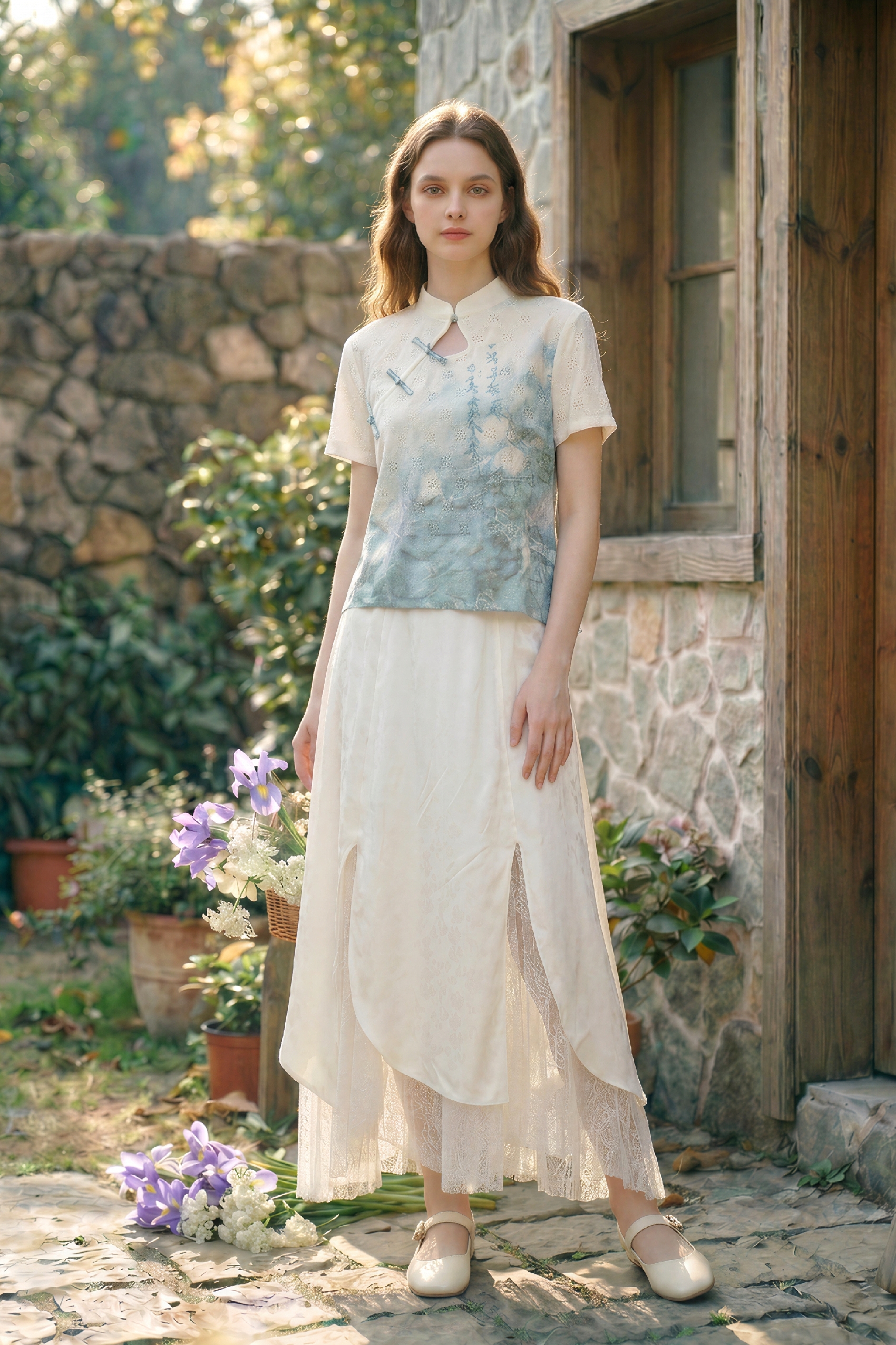 Chinese Style Frog Button Knit Top