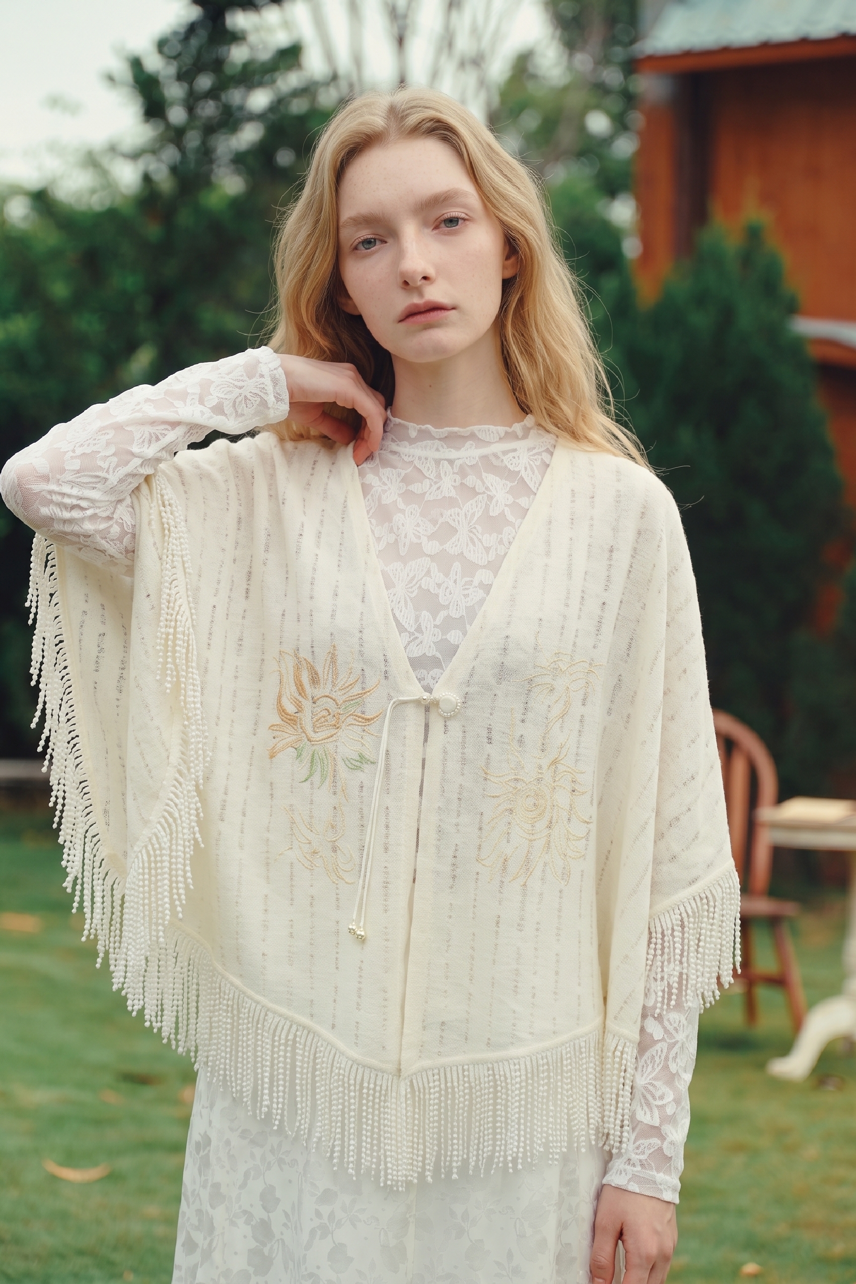 Tassel Knit Cardigan-LYONSENS