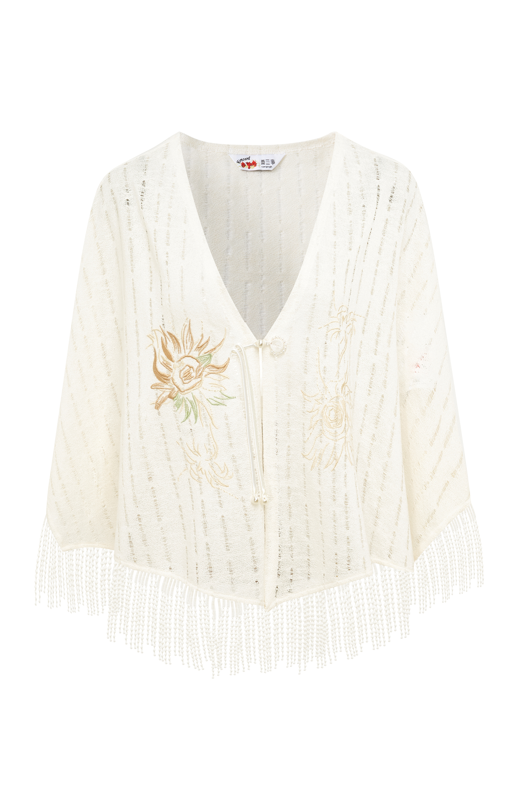 Tassel Knit Cardigan-LYONSENS
