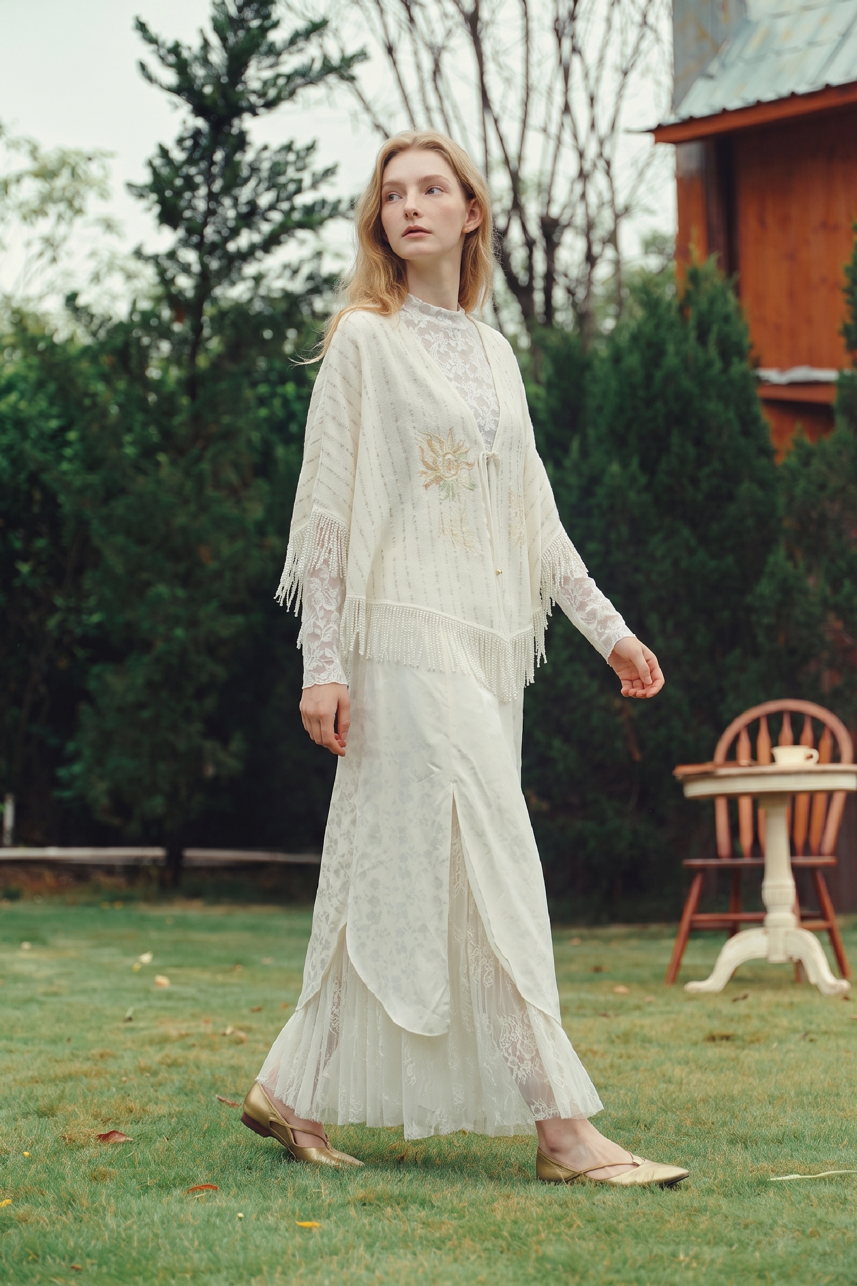 Tassel Knit Cardigan-LYONSENS