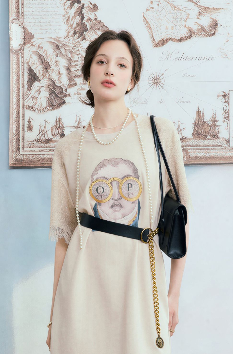 Patchwork Relaxed T-Shirt Dress