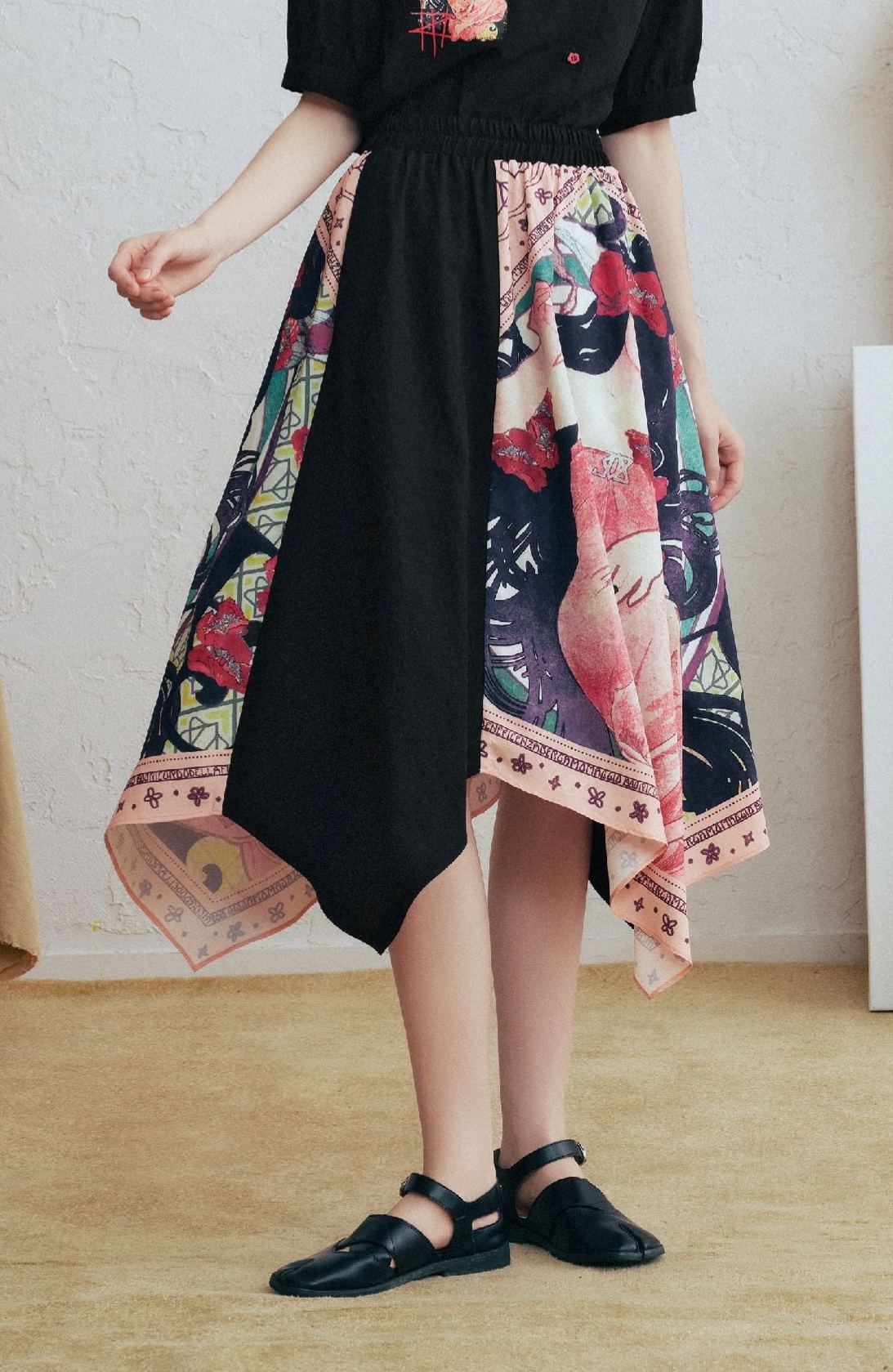 Vintage Asymmetrical Skirt