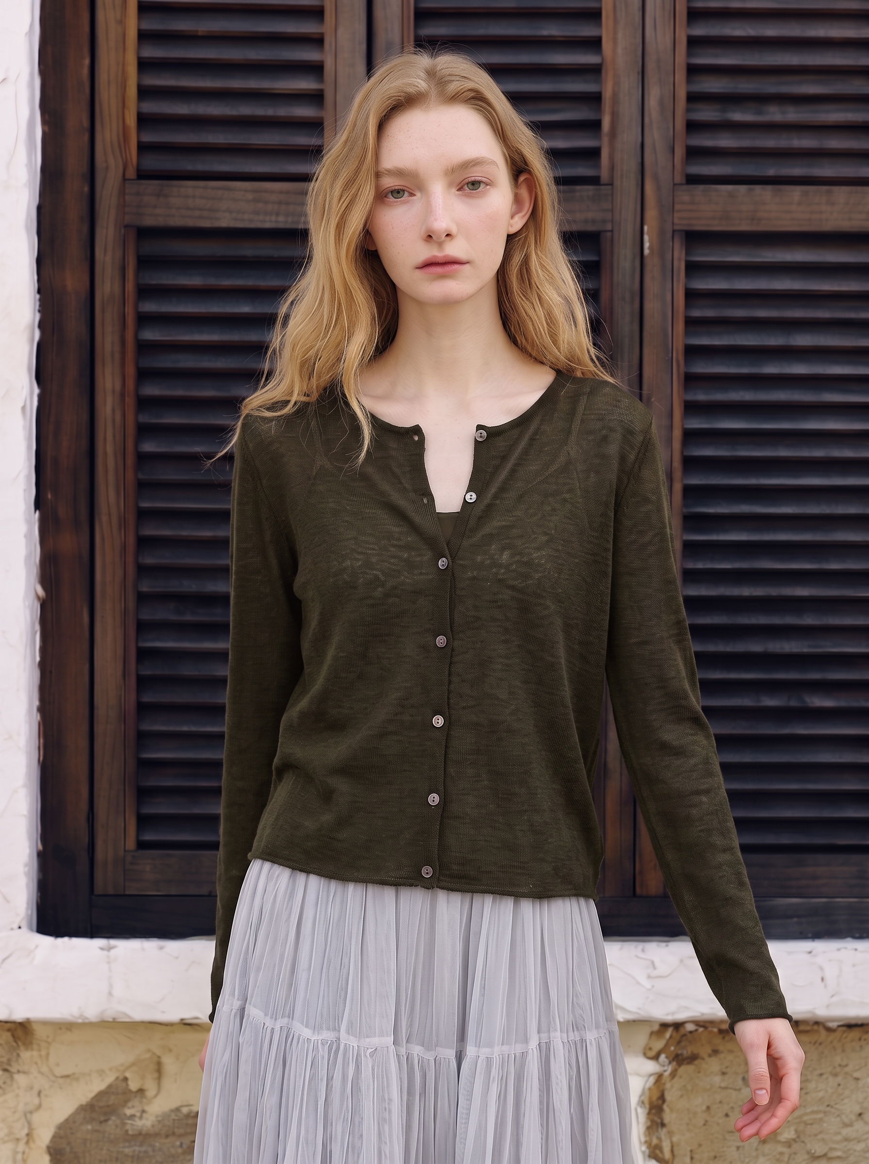 Relaxed-fit basic knit sweater-LYONSENS