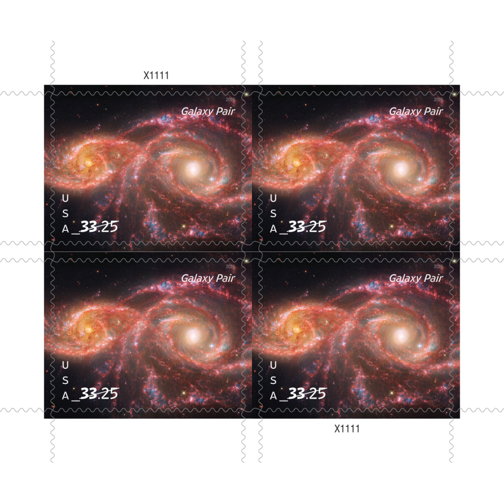 2026 Galaxy Pair Priority Mail Postage Stamps