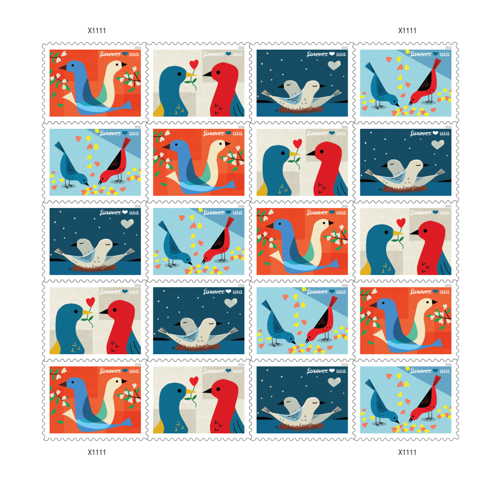 2026 Love Stamps Forever First Class Postage Stamps