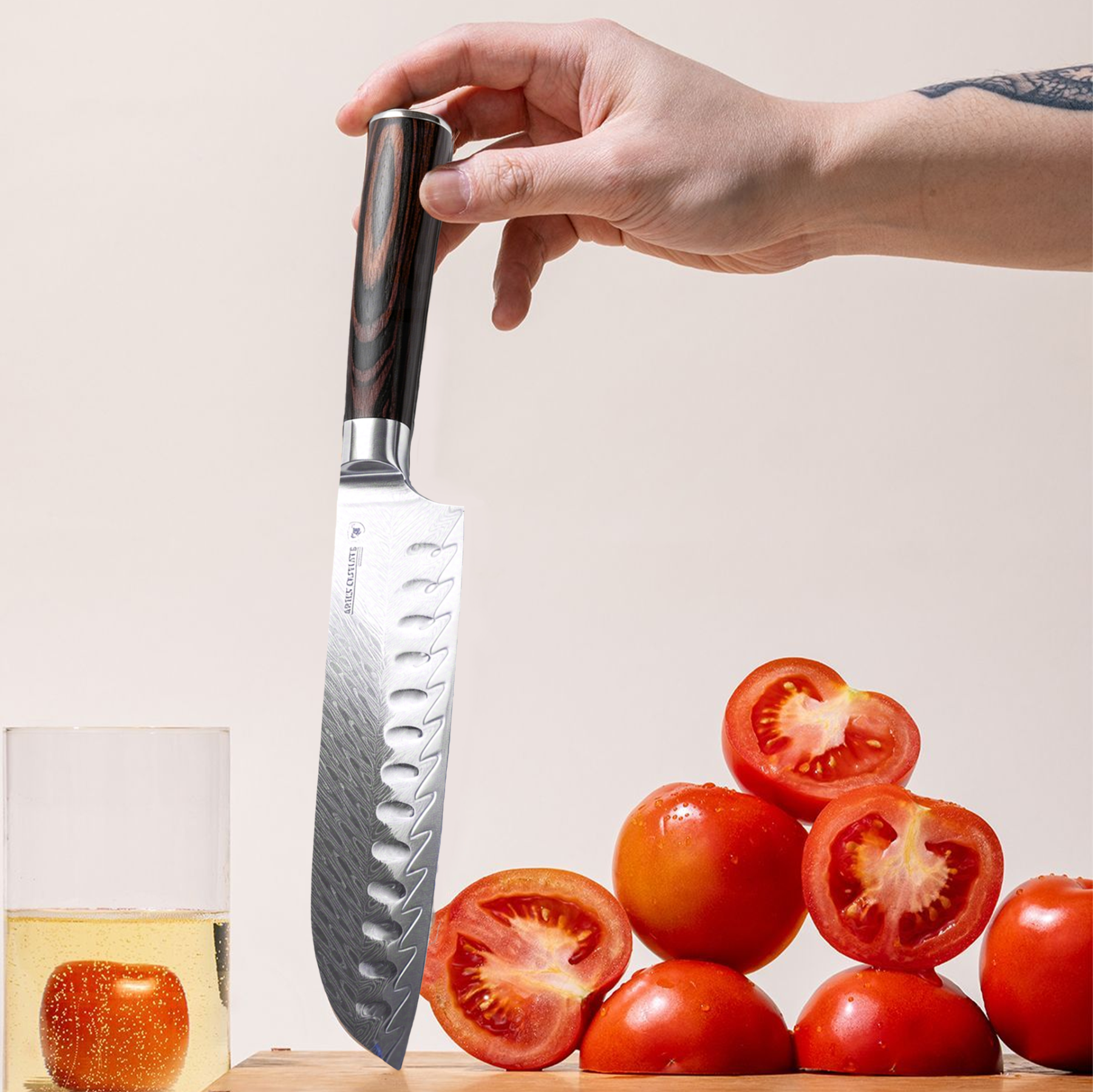 Aries Outlets japanskt damaskusstålknivset (6 delar)