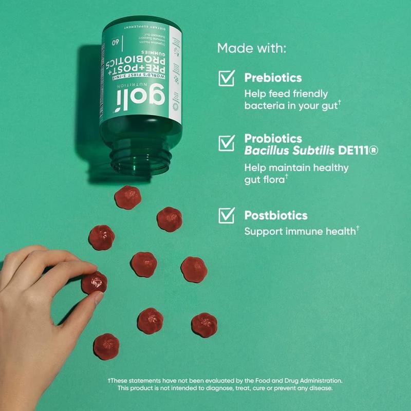 Goli Pre, Post, Probiotics Gummy🍬
