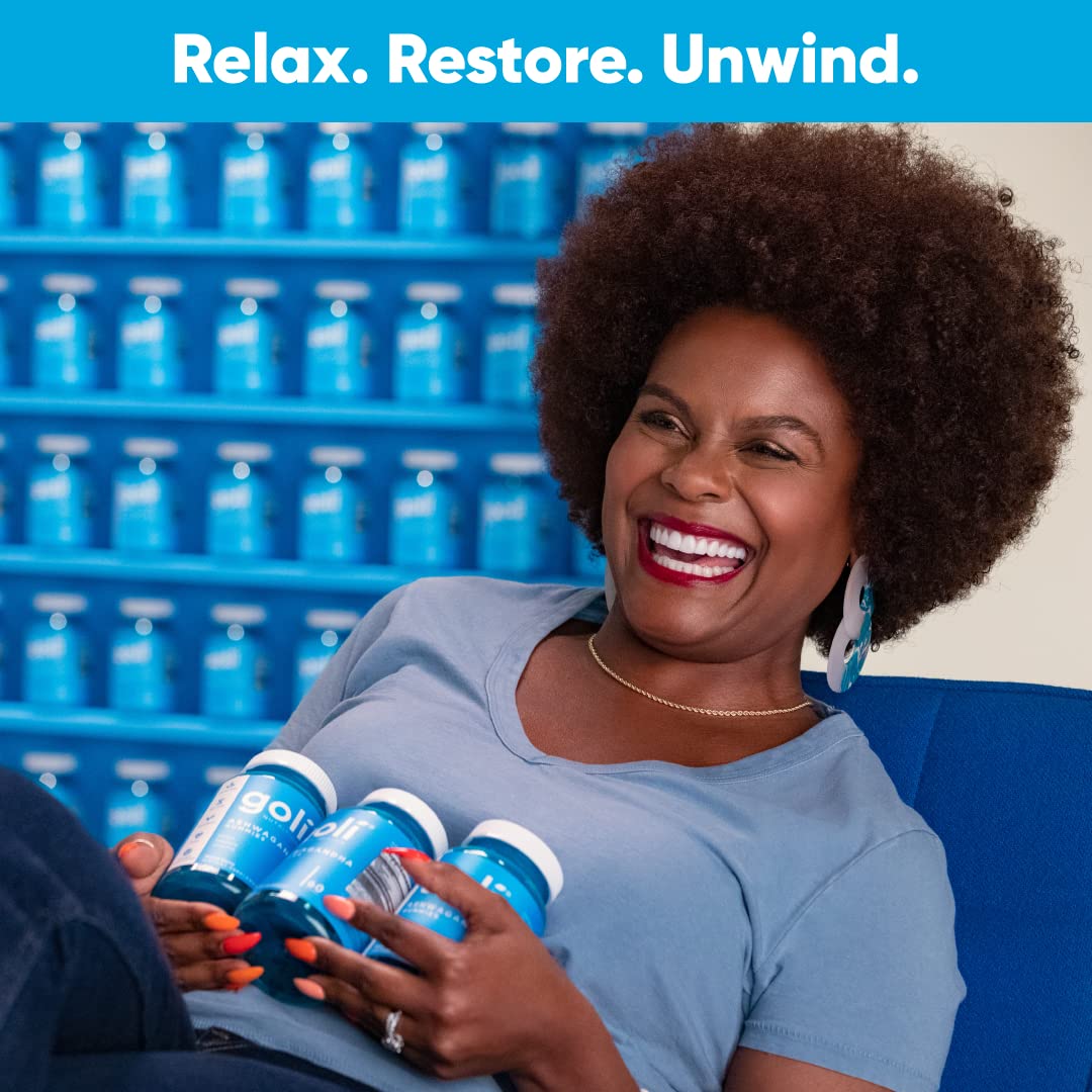 Goli Ashwagandha & Vitamin D Gummy - Mixed Berry, KSM-66, Vegan, Plant Based, Non-GMO, Gluten-Free & Gelatin Free.