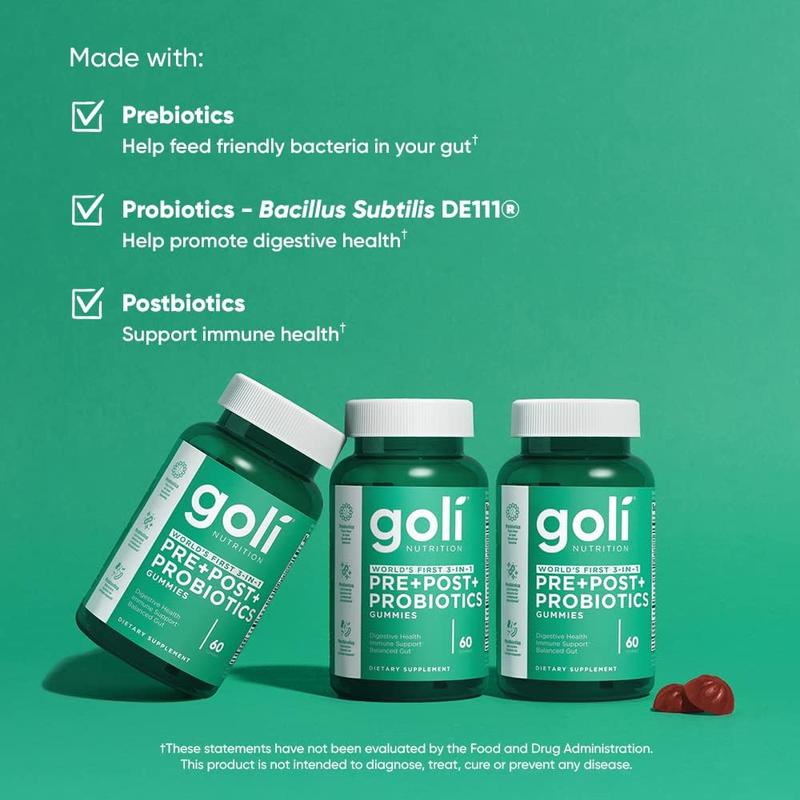 Goli Pre, Post, Probiotics Gummy🍬