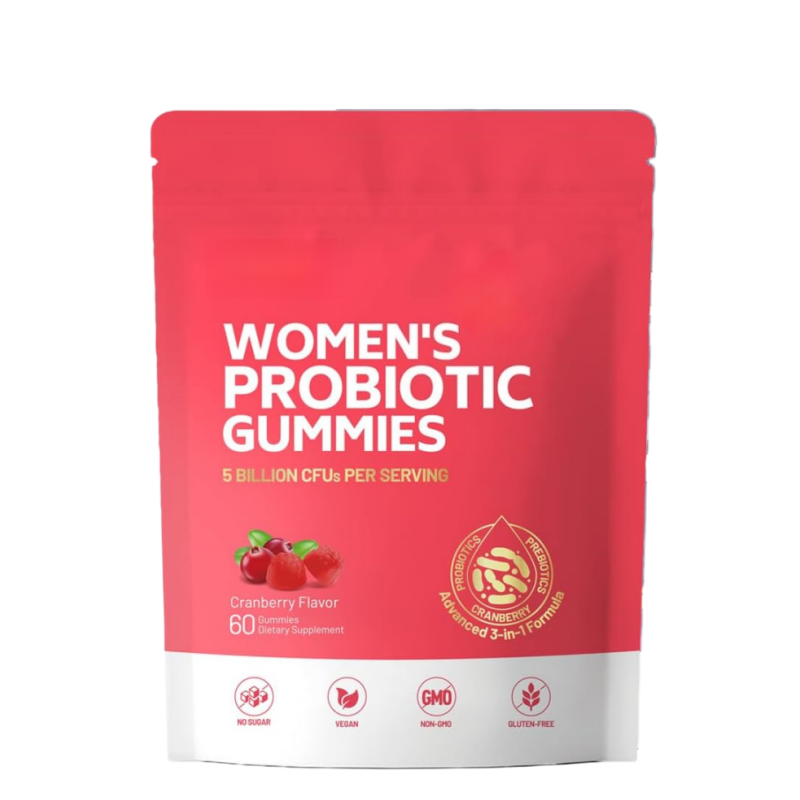 Women Probiotic Gummies, Prebiotic Gummy, Cranberry Probiotics for Woman Vaginigal Health| 60 Gummies