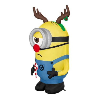 3.5 ft LED Stuart Unamused in Holiday Costume