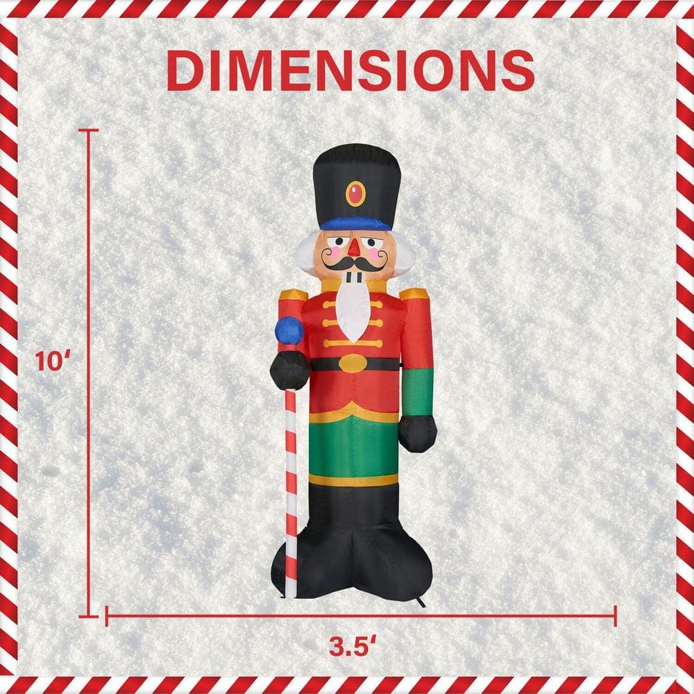 10 ft. Nutcracker Christmas Inflatable with Lights