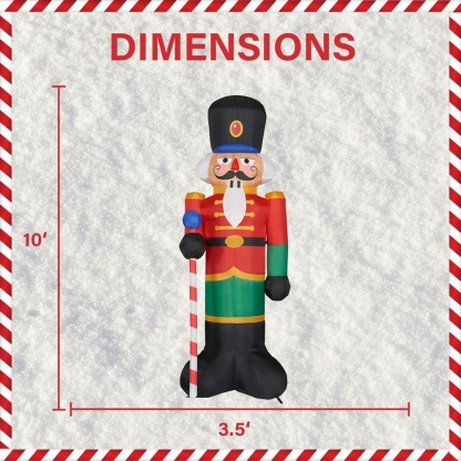 10 ft. Nutcracker Christmas Inflatable with Lights