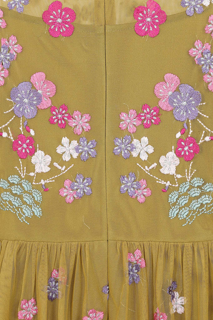 Floral Embroidered Maxi Dress