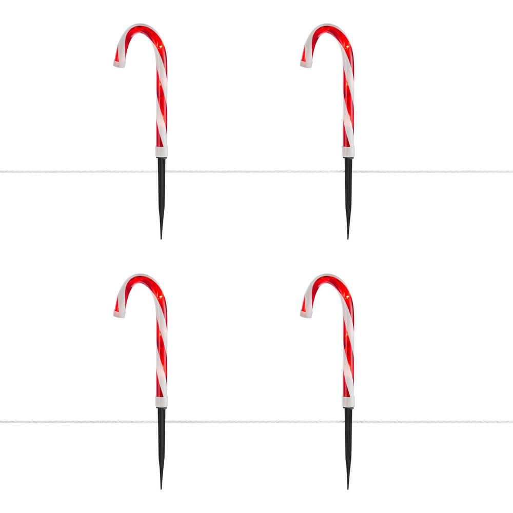 16.5 in. Candy Cane LED Pathway Lights (8-Pack)