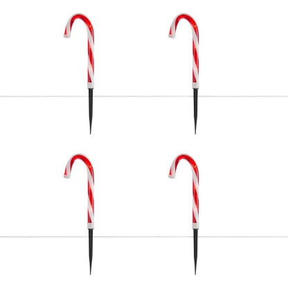 16.5 in. Candy Cane LED Pathway Lights (8-Pack)