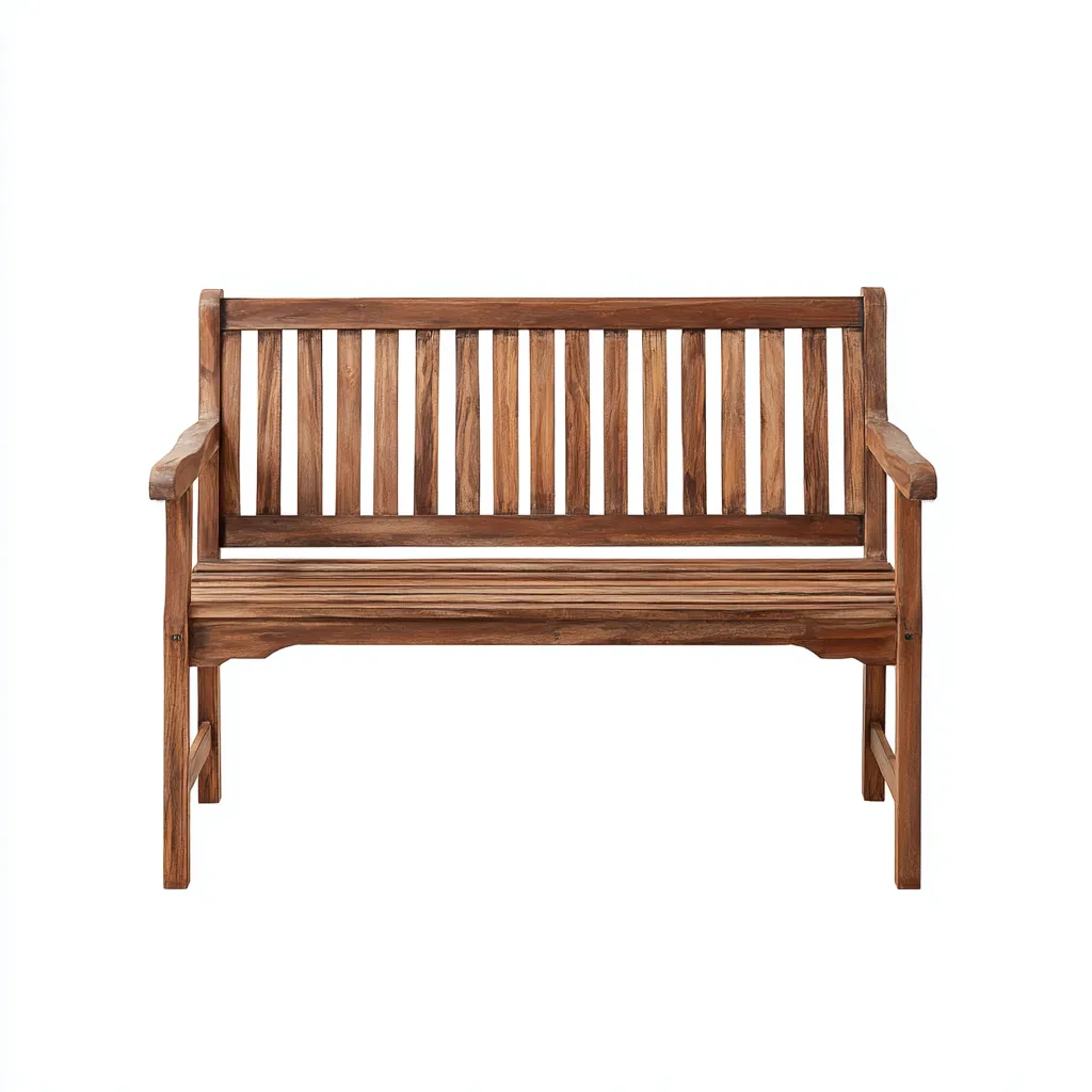 Panca da giardino-legno-125x58x88 cm-marrone-stile naturale-Comfyete