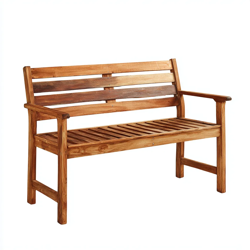 Panca da giardino-legno-130x60x90 cm-marrone-stile naturale-Comfyete