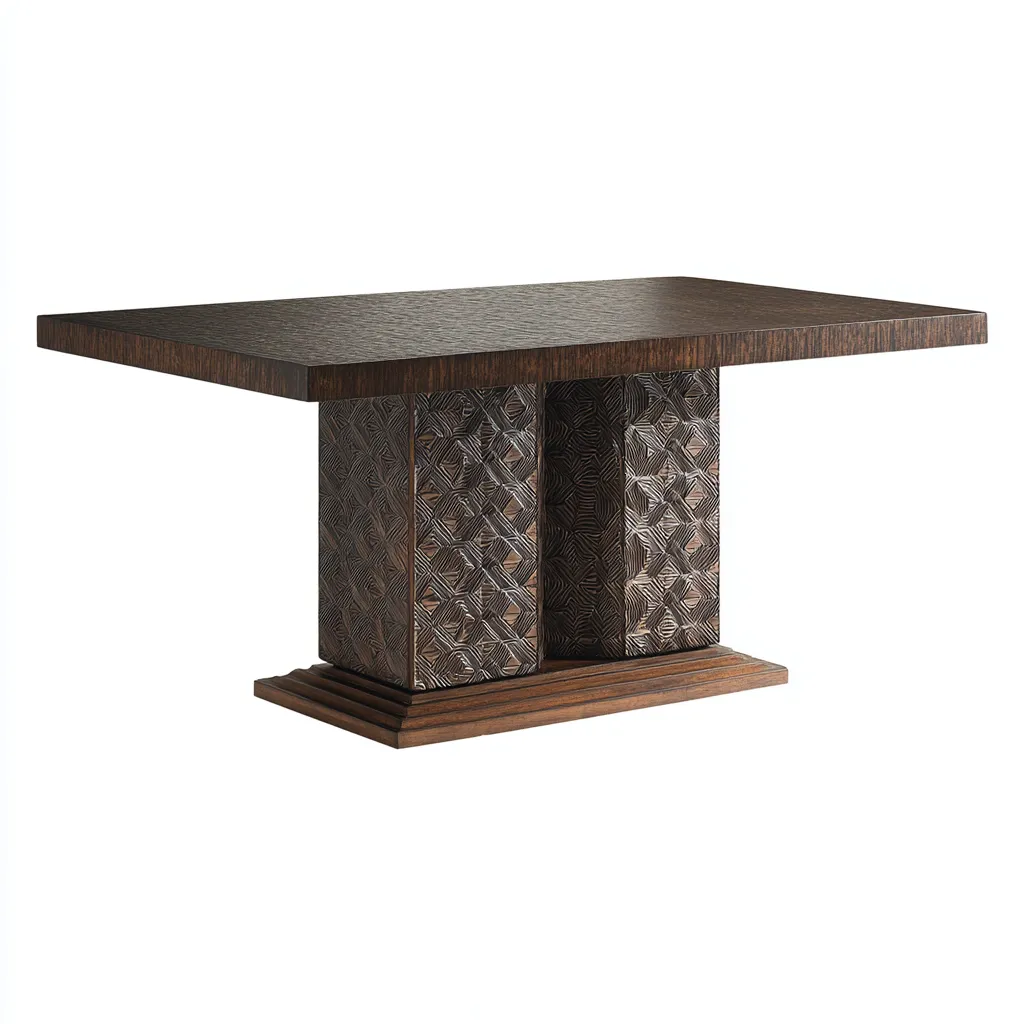 Tavolo da pranzo-legno-marmo-180 x 90 x 77 cm-marrone-design contemporaneo-Comfyete