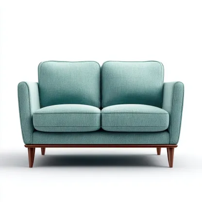 Divano lineare - tessuto - 146x78x85 cm - verde acqua - stile moderno-Comfyete