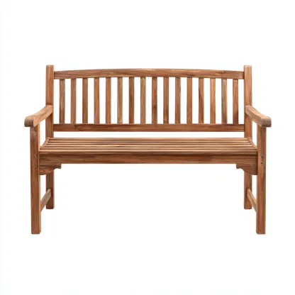 Panca da giardino-legno-127x58x90 cm-marrone-stile naturale-Comfyete