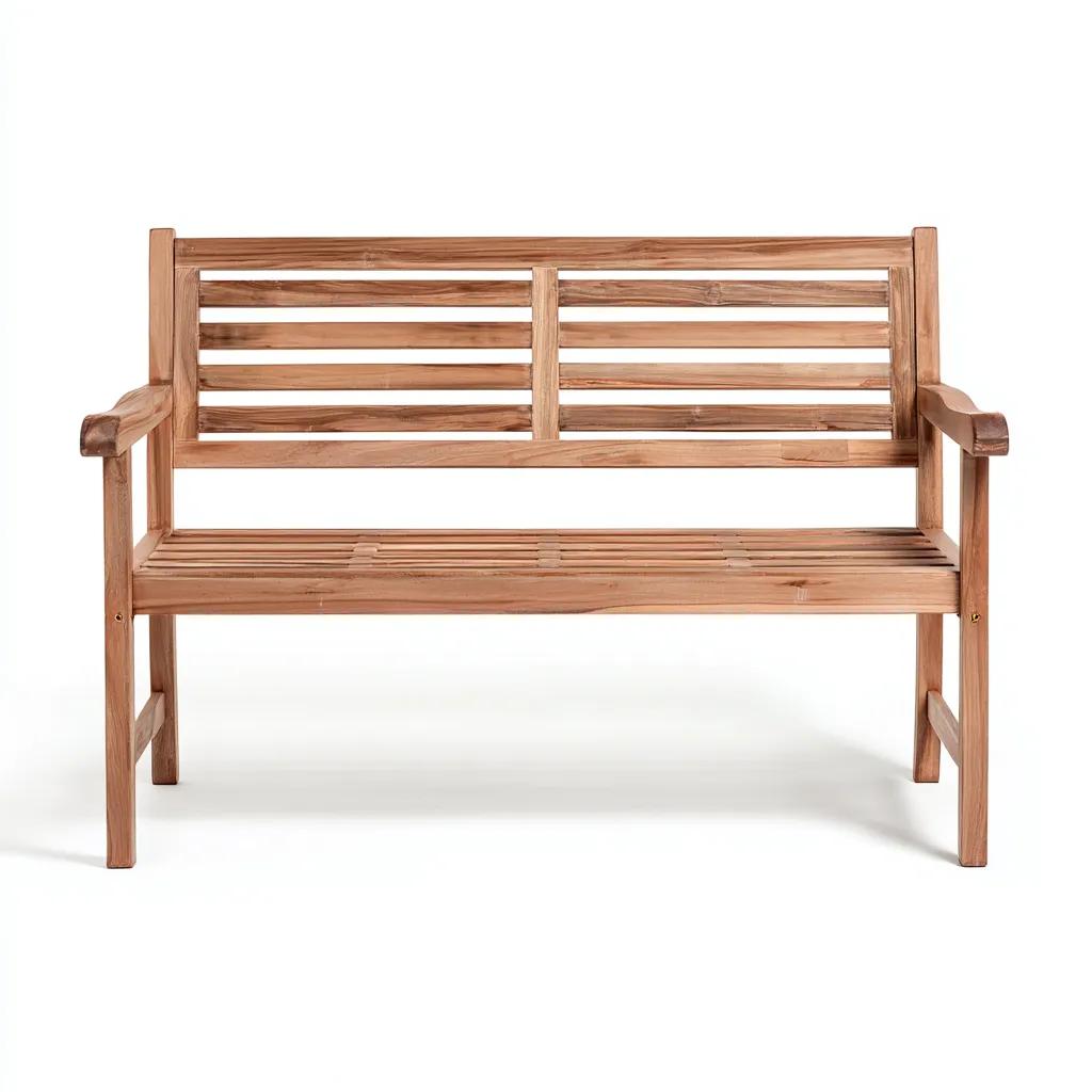 Panca da giardino-legno-126x57x89 cm-marrone-stile naturale-Comfyete