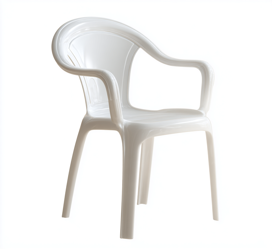 Sedia da giardino-plastica-56x57x89 cm-bianco-design moderno-Comfyete