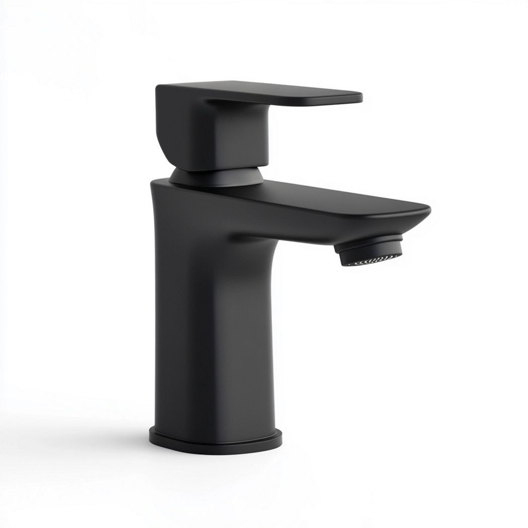 Robinet mitigeur lavabo en laiton finition noire mat