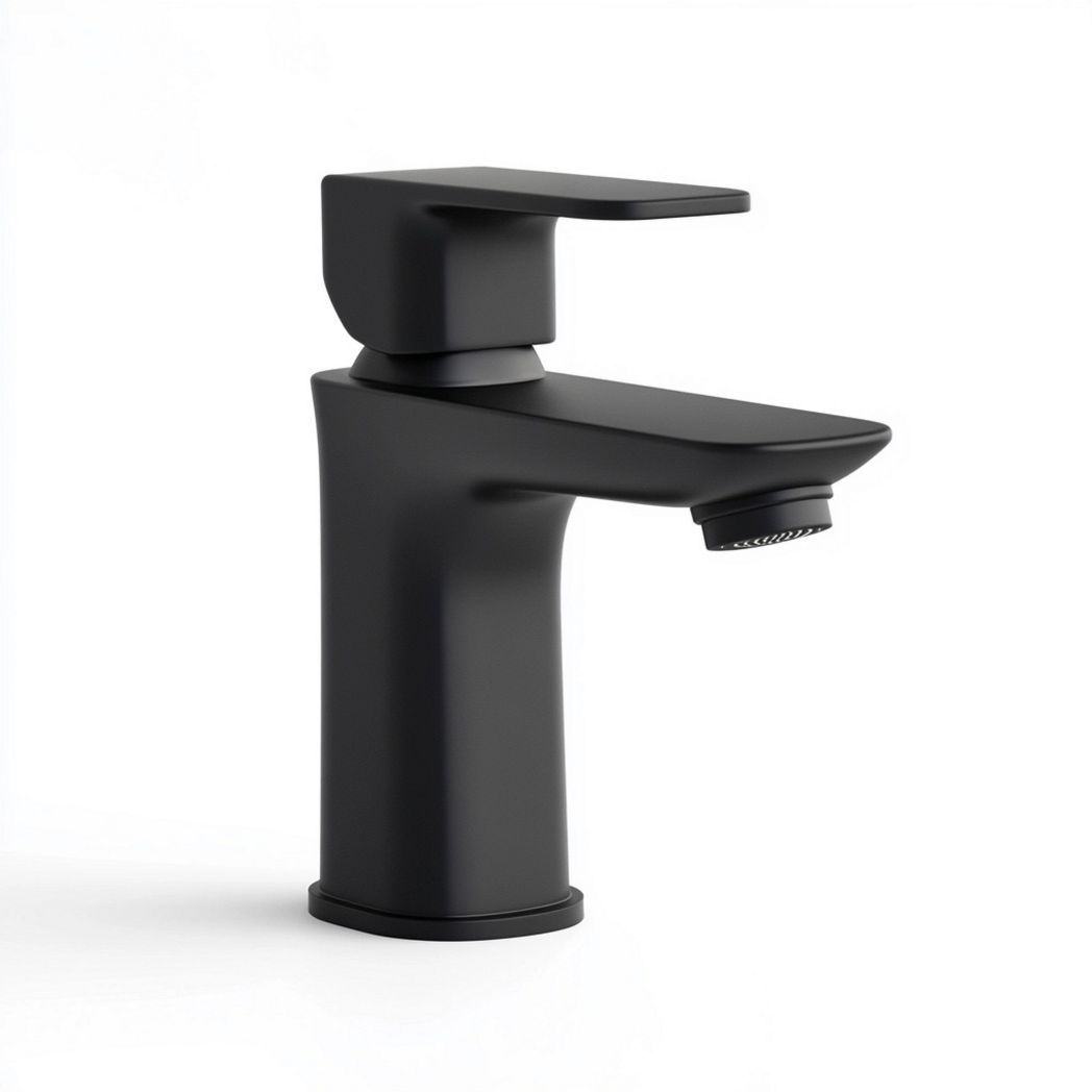 Robinet mitigeur lavabo en laiton finition noire mat