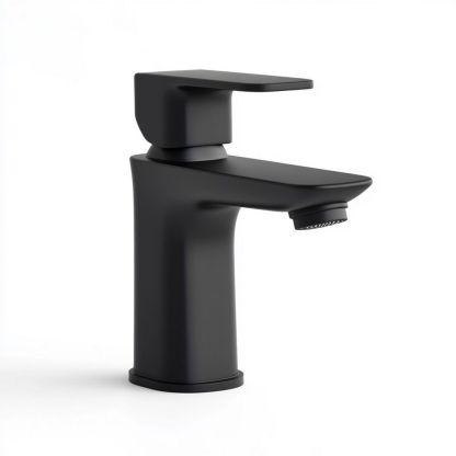 Robinet mitigeur lavabo en laiton finition noire mat