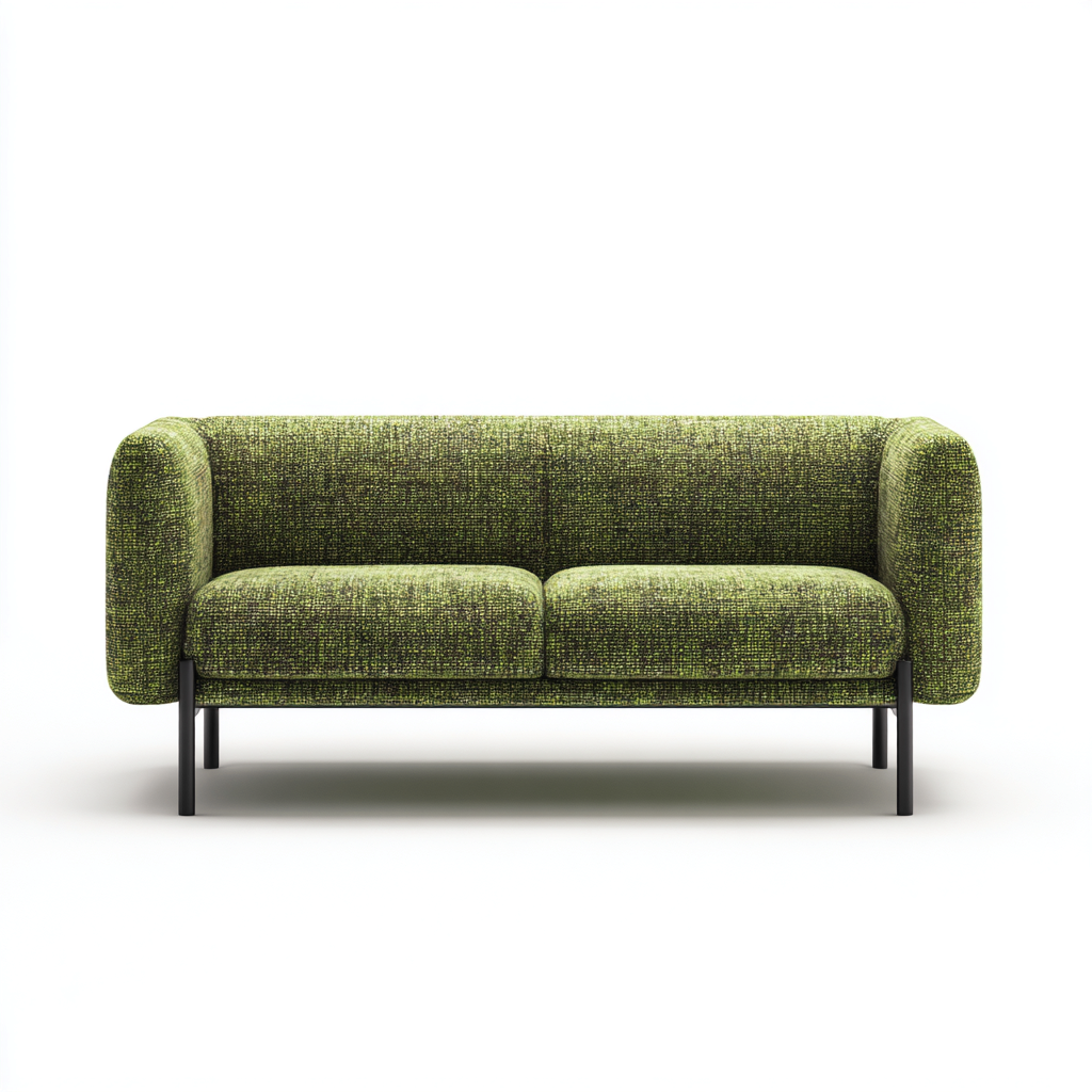 Gerades Sofa Stoff 170x82x78 cm - Grün - Modernes Minimalistisches Design für Wohnzimmer-Domainota