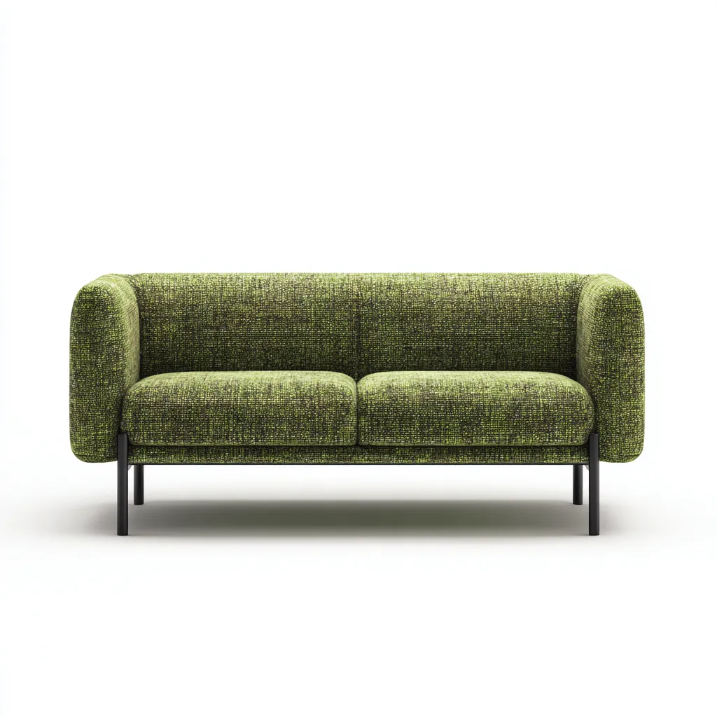 Gerades Sofa Stoff 170x82x78 cm - Grün - Modernes Minimalistisches Design für Wohnzimmer-Domainota