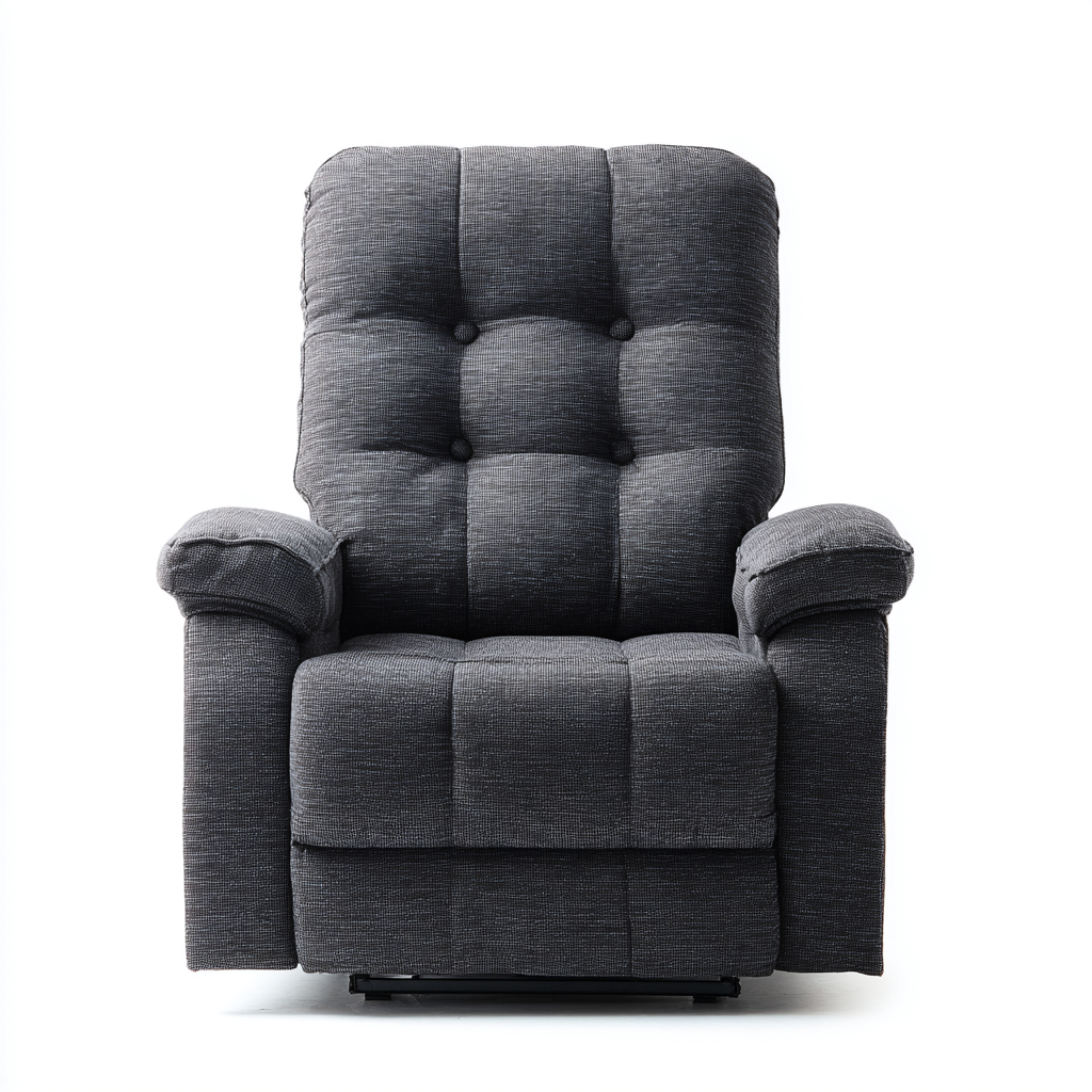 Liegesessel aus Stoff 100x95x100 cm - Dunkelgrau - Modernes Design für Wohnzimmer-Domainota