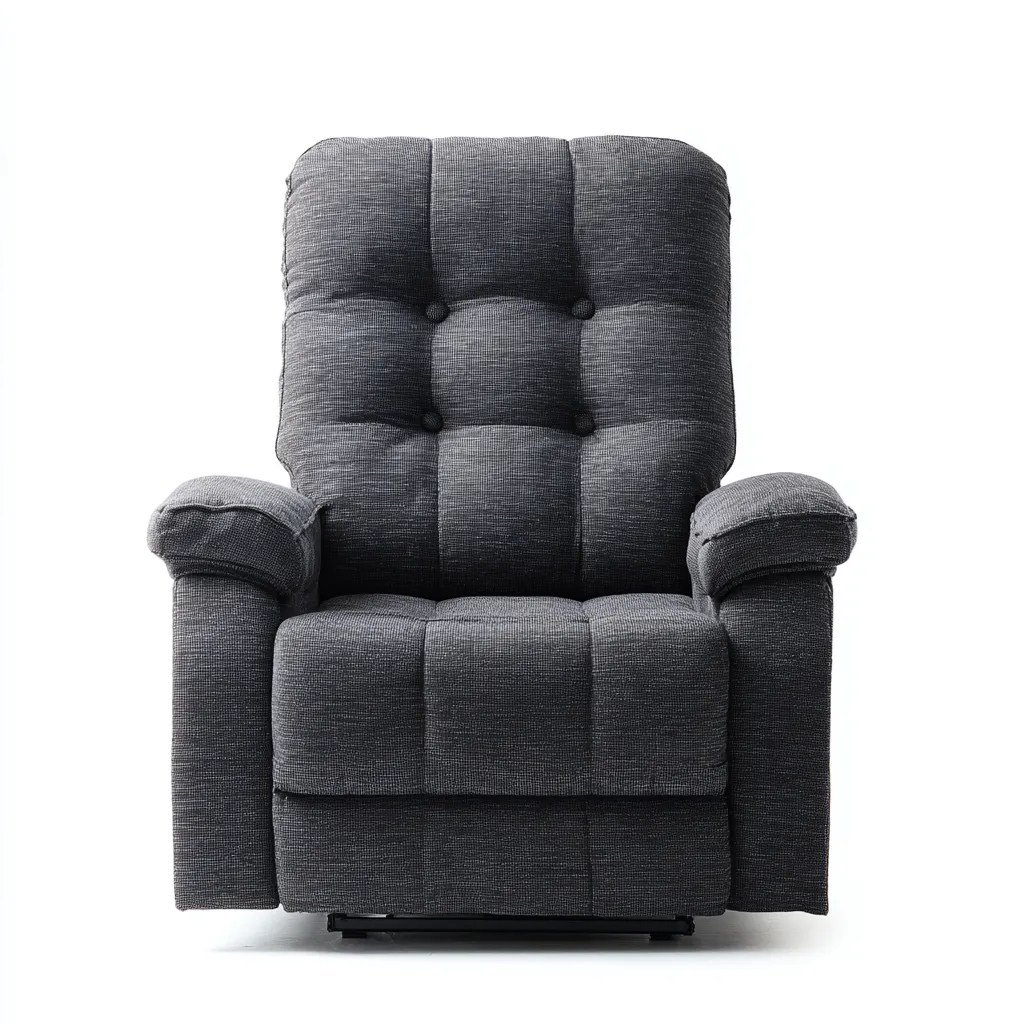 Liegesessel aus Stoff 100x95x100 cm - Dunkelgrau - Modernes Design für Wohnzimmer-Domainota