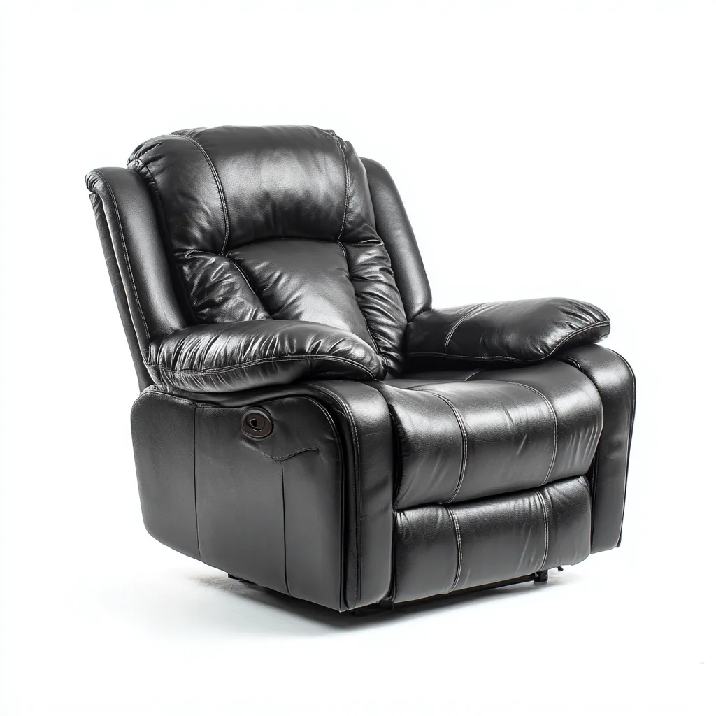 Liegesessel Kunstleder 98x94x106 cm - Schwarz - Modernes Komfortdesign mit gepolsterten Armlehnen - Für Wohnzimmer-Domainota