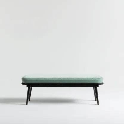 Eingangsbank Stoff 115x38x46 cm - mintgrün - skandinavisches Design für Flur-Domainota