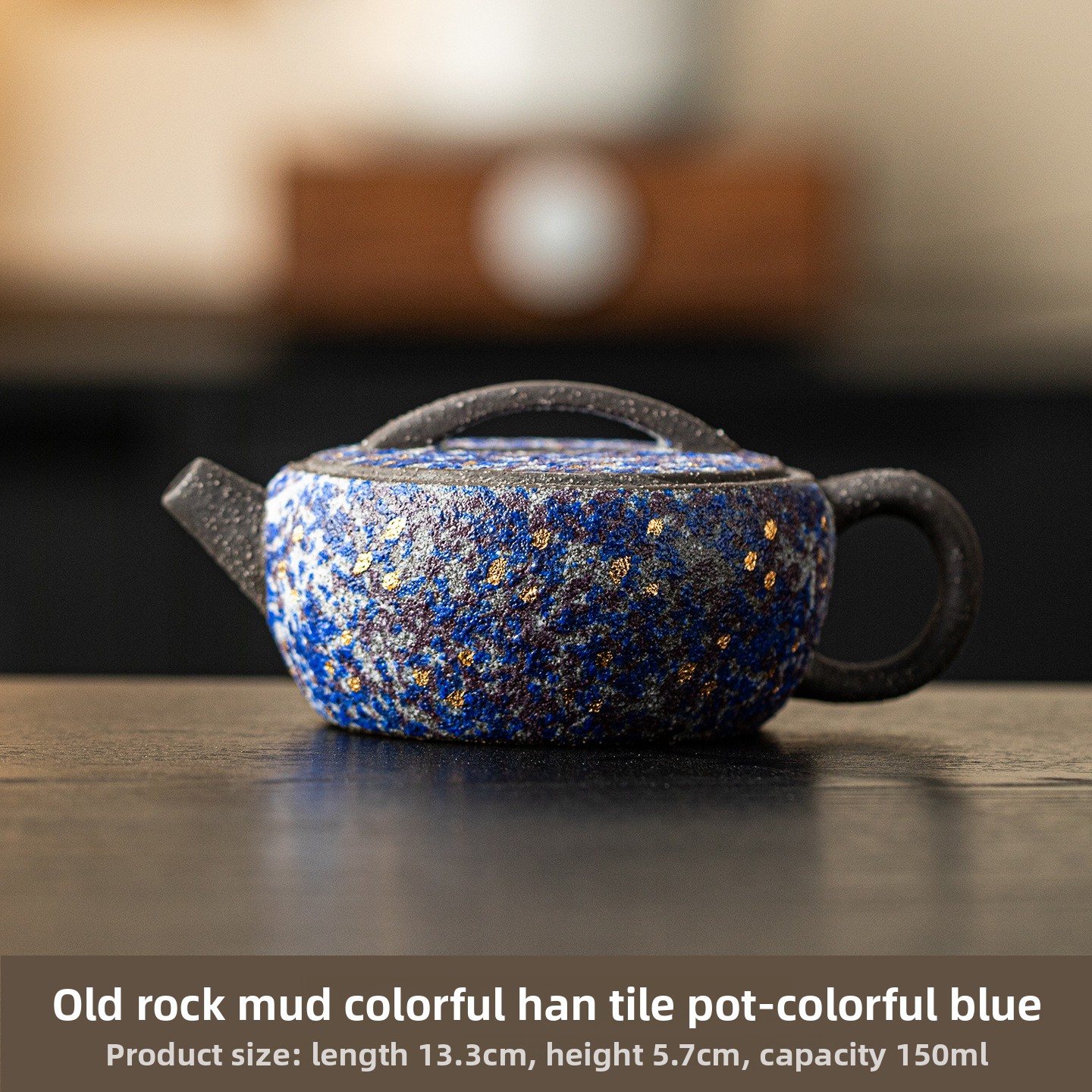 Master Lin Houtang Handmade Rock Mineral Coarse Pottery Teapot - Vintage Kung Fu Tea Infuser with Strainer, Luxury Gift Box Packaging