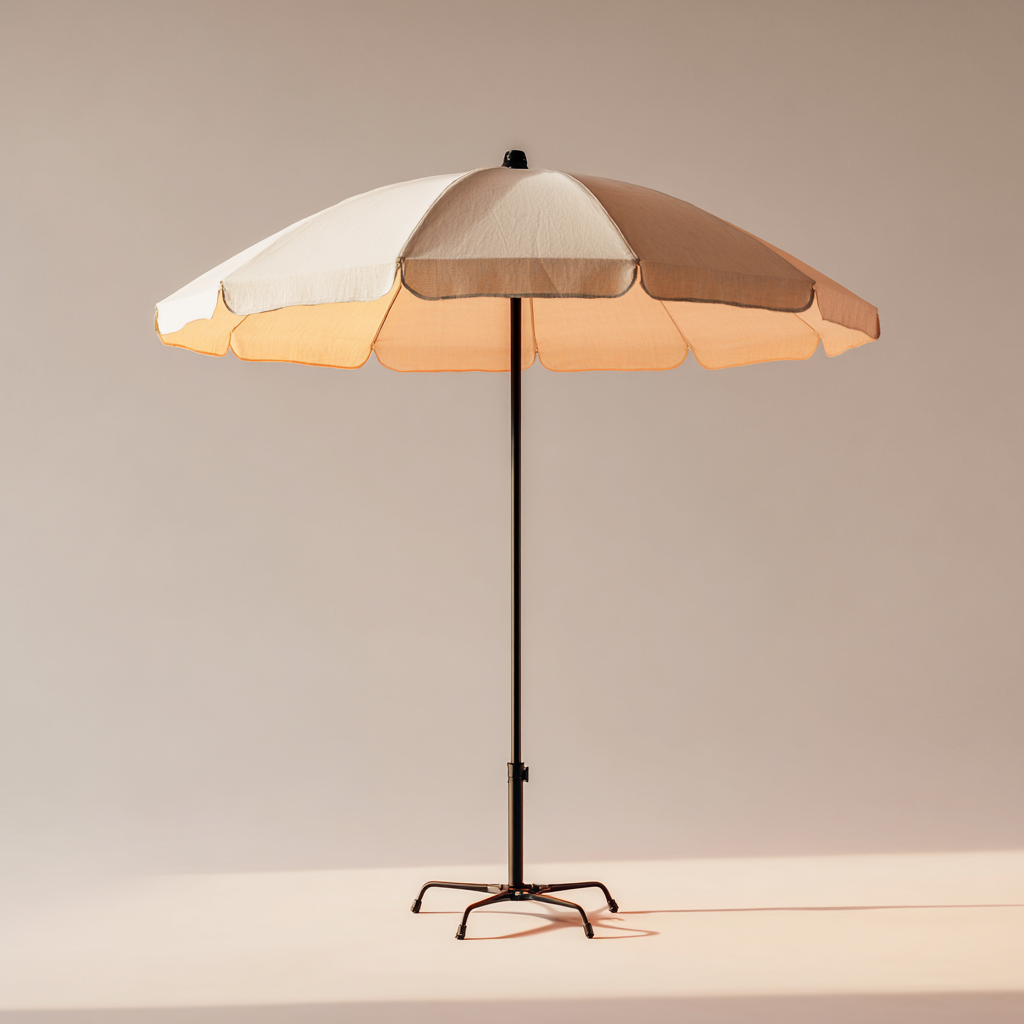 Ombrelloni da giardino in tessuto 205x205x225 cm - beige - per terrazza e balcone - design decorativo-Havenilo